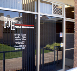 PJH Public Accountants main door